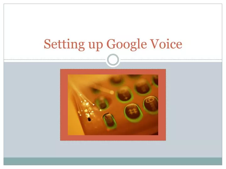 setting up google voice