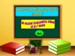 Material for Elementary School Grade V - slide 1