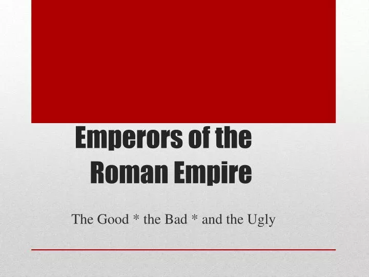 emperors of the roman empire