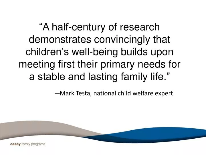 mark testa national child welfare expert