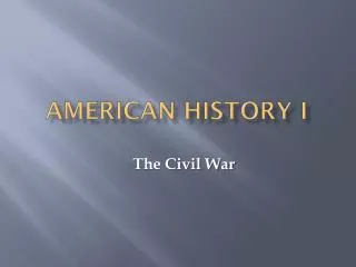 American History i