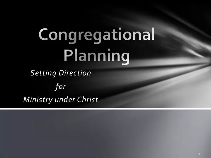 congregational planning