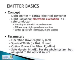 EMITTER BASICS