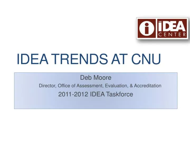 idea trends at cnu