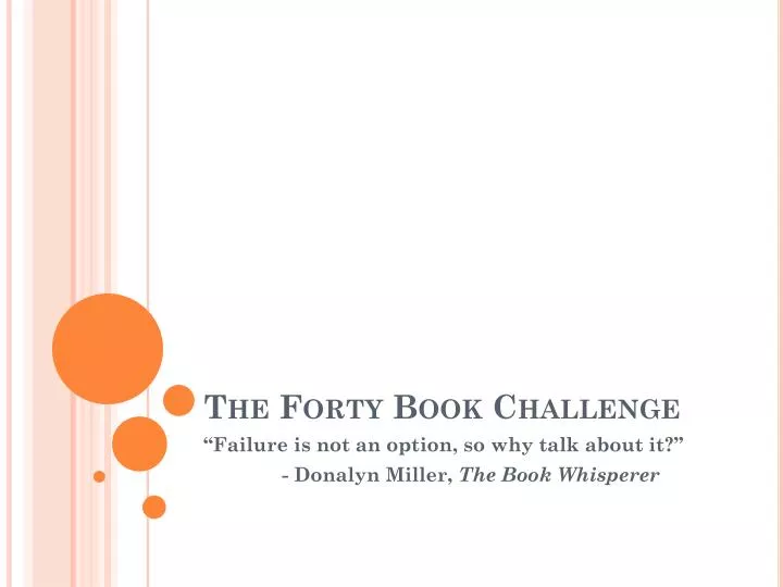 the forty book challenge