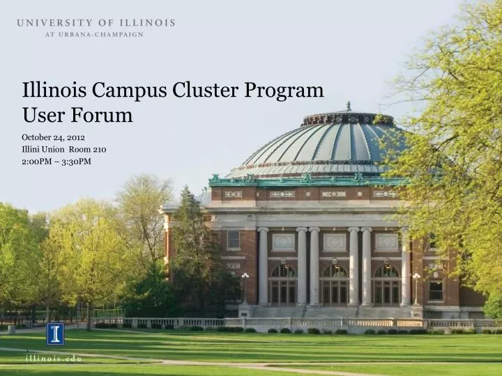 illinois campus cluster program user forum