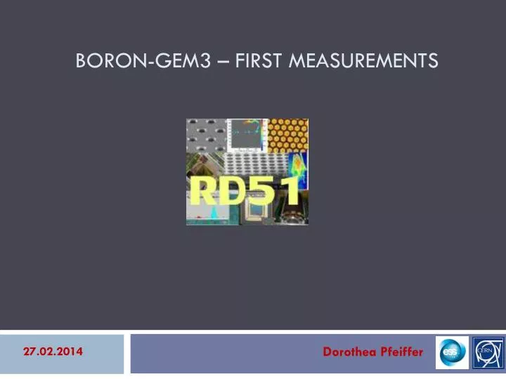boron gem3 first measurements