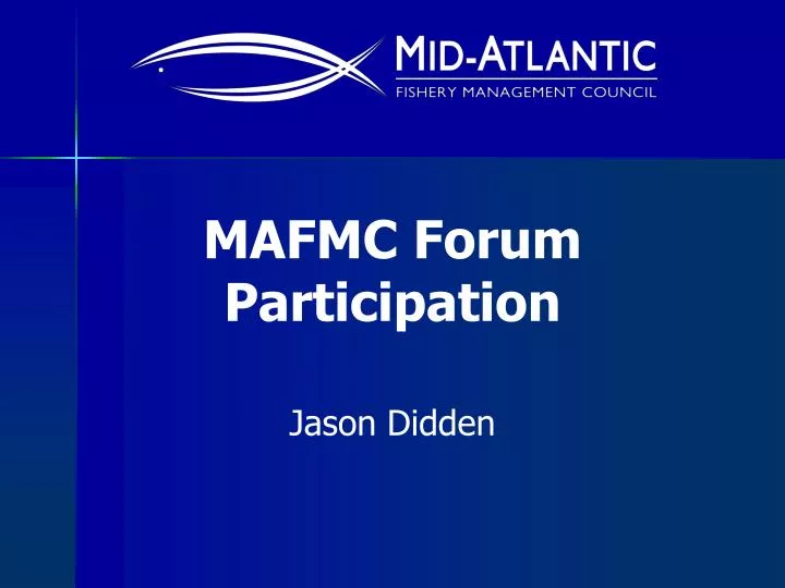 mafmc forum participation