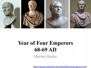 Year of Four Emperors 68-69 AD
