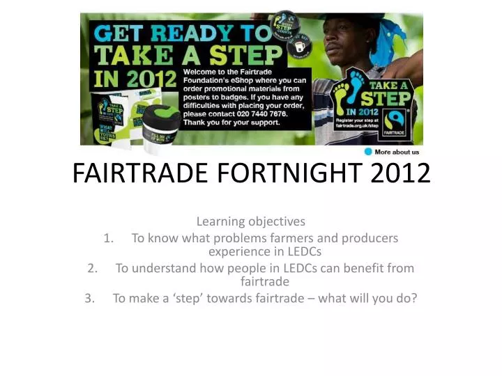 fairtrade fortnight 2012