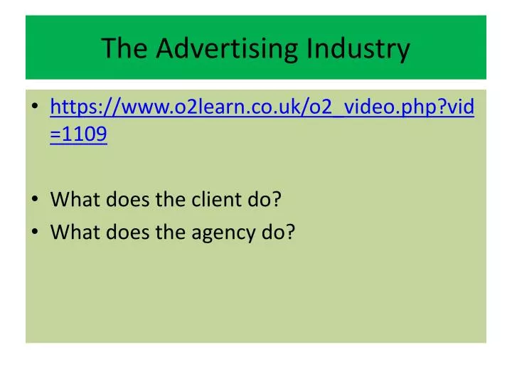 the advertising industry