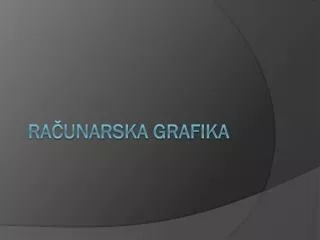 ra unarska grafika