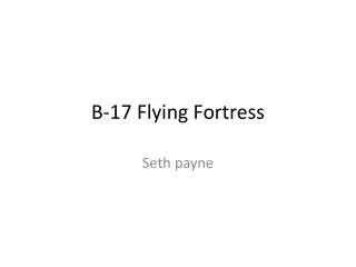 b 17 flying fortress