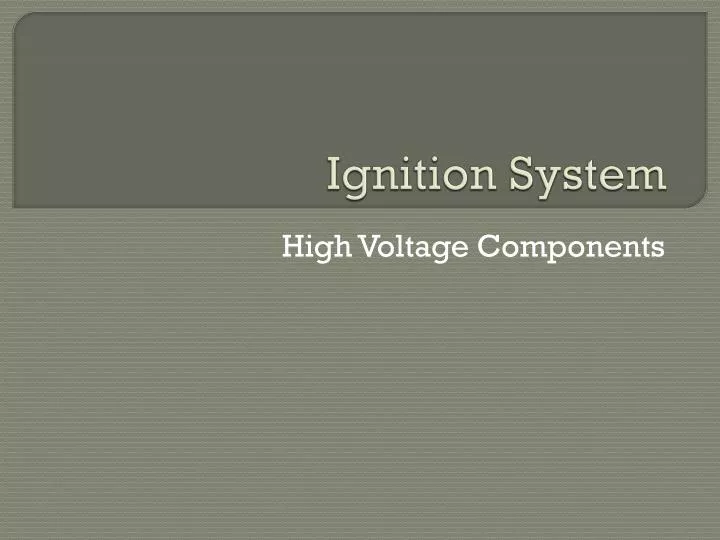 ignition system