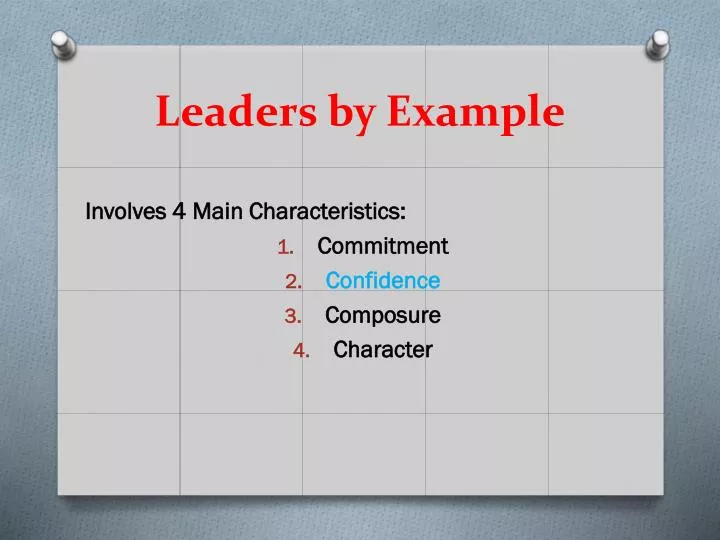 leaders by example