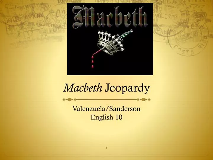 macbeth jeopardy