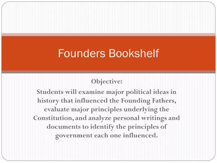founders bookshelf