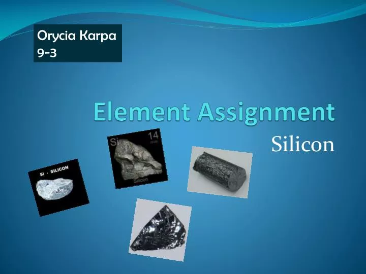 element assignment