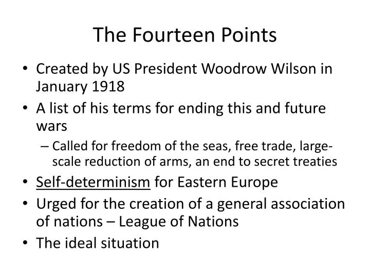 the fourteen points