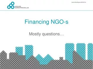 Financing NGO-s