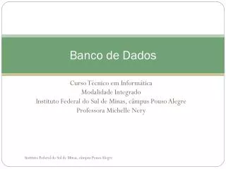 banco de dados