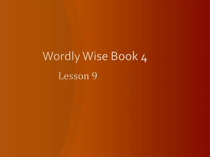 wordly wise book 4