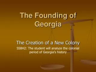 The Founding of Georgia