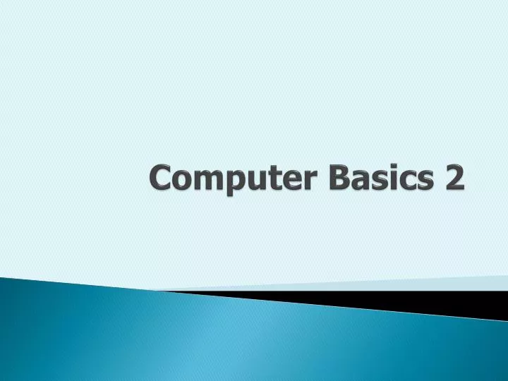 computer basics 2