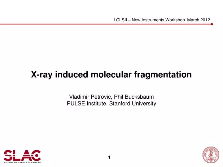x ray induced molecular fragmentation