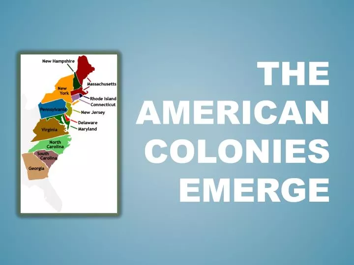 the american colonies emerge