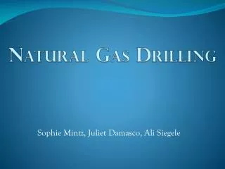 Natural Gas Drilling