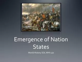 Emergence of Nation States