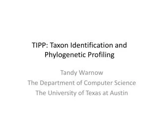 TIPP: Taxon Identification and Phylogenetic Profiling