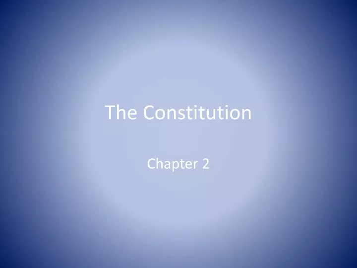 the constitution