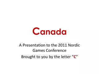 C anada