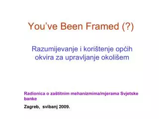 you ve been framed