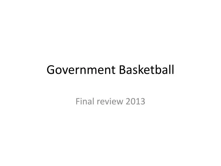 government basketball