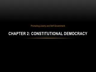 chapter 2 constitutional democracy