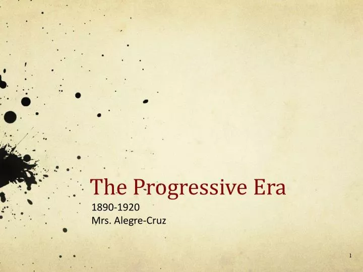 the progressive era