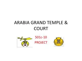 ARABIA GRAND TEMPLE &amp; COURT