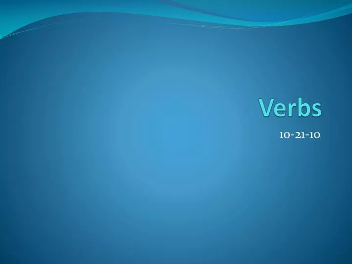 verbs