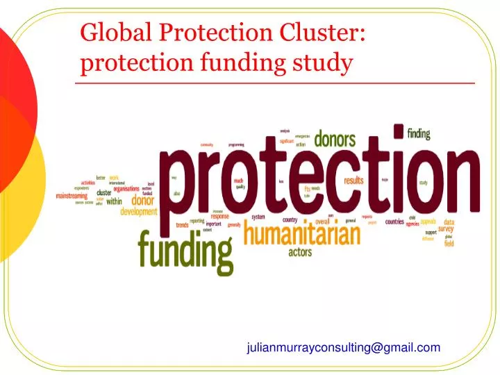 global protection cluster protection funding study