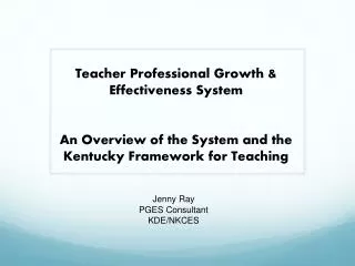 Teacher Professional Growth &amp; Effectiveness System
