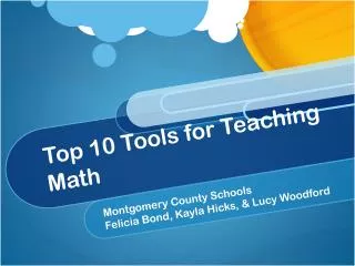 Top 10 Tools for Teaching Math