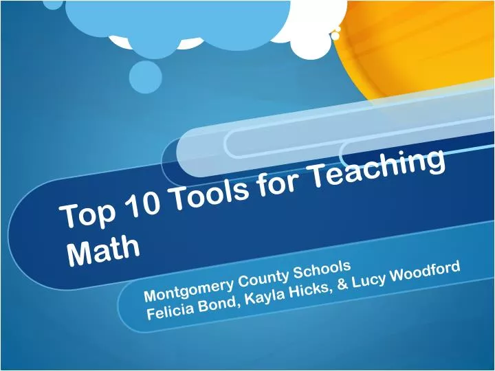 top 10 tools for teaching math