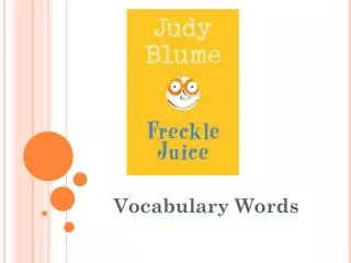 Vocabulary Words