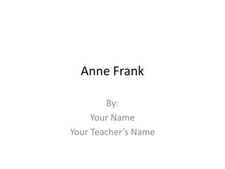 anne frank