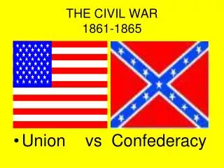 THE CIVIL WAR 1861-1865