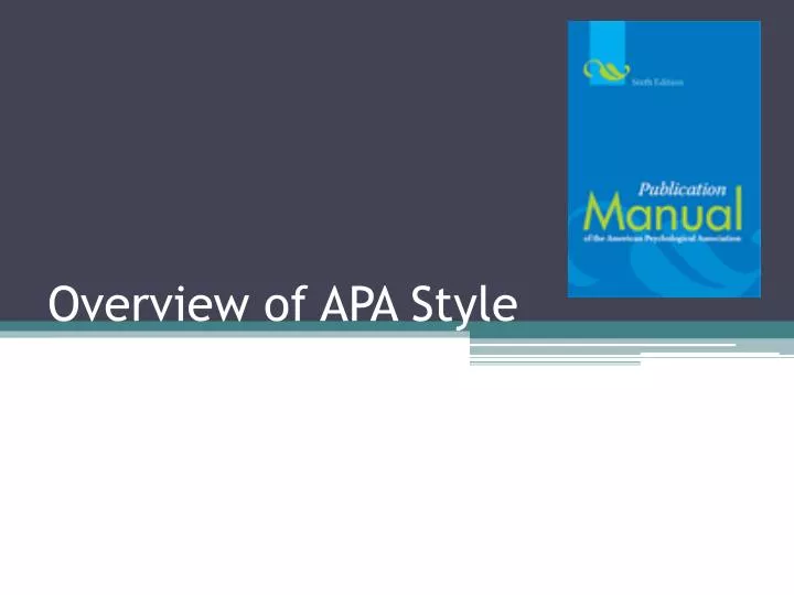 overview of apa style