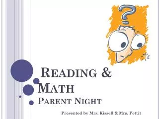 Reading &amp; Math Parent Night